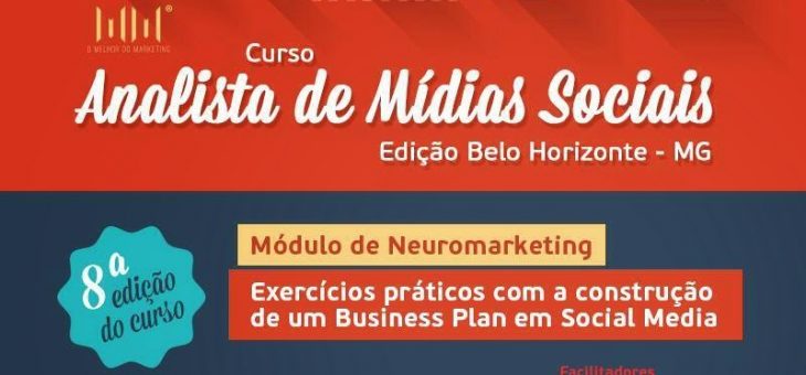 #Promoção – Curso Presencial de Analista de Mídias Sociais – Belo Horizonte